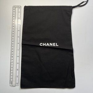 Chanel Shoes black and white Dust Storage Cinch Bag - 8 inches x 12 inches